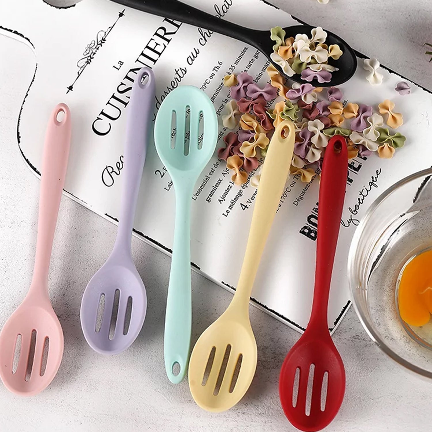 5449 Silicone Cooking Cookware Heat-Resistant Kitchen Utensils Cookware Kitchenware (27cm) 5449 Silicone Cooking Cookware Heat-Resistant Kitchen Utensils Cookware Kitchenware (27cm)